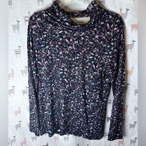 LL Bean long sleeved cowl neck top size medium regular